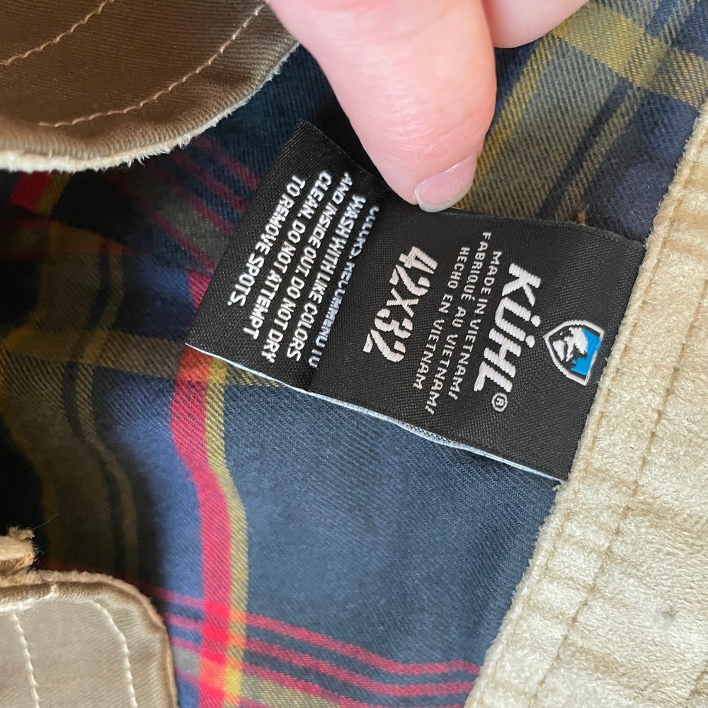 Kuhl Hot Rydr Mens 42x32 Brown Flannel Lined Utility Pants 5113 Gorpcore Outdoor - Picture 2 of 11